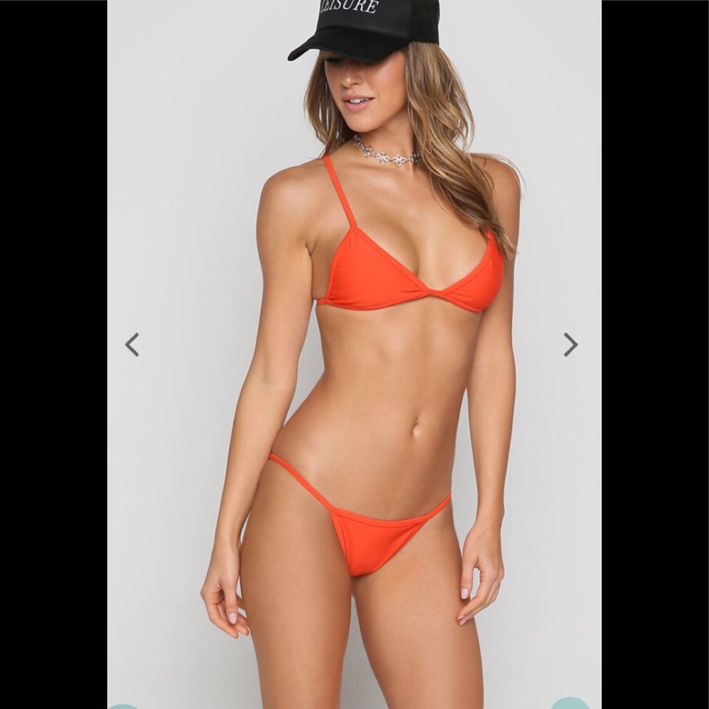 Bella vegas color red fev  small swim bikini